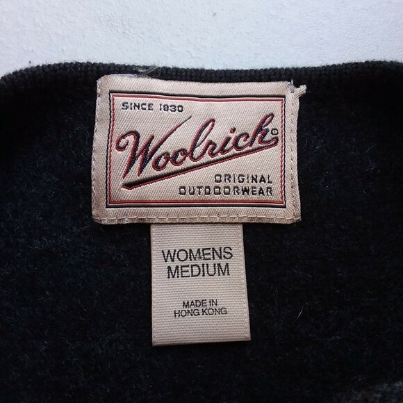 Woolrich VTG Women's Wool Blend Cropped Full-Zip Embroidered Vest - Picture 5 of 7